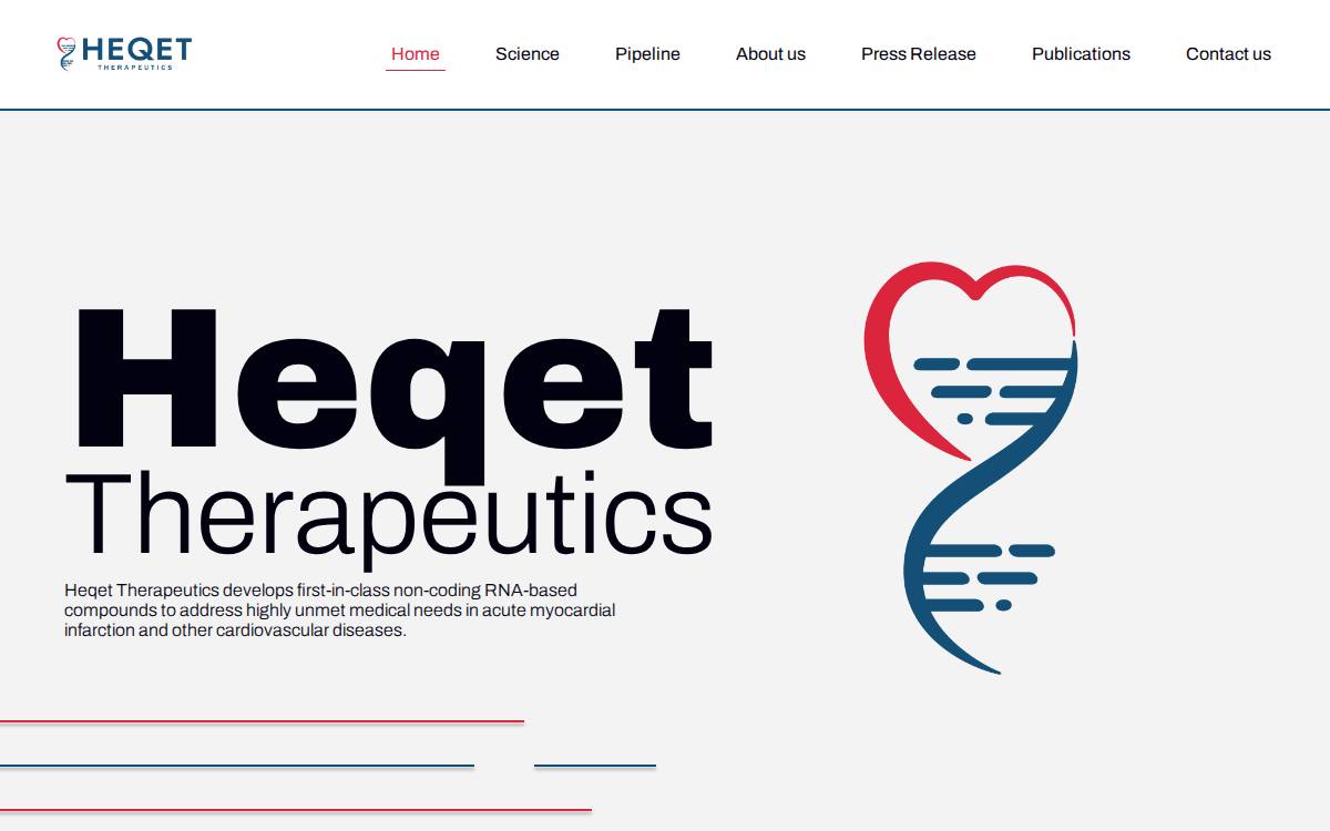 Heqettherapeutics website preview
