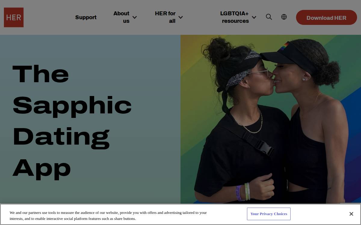 HER website preview