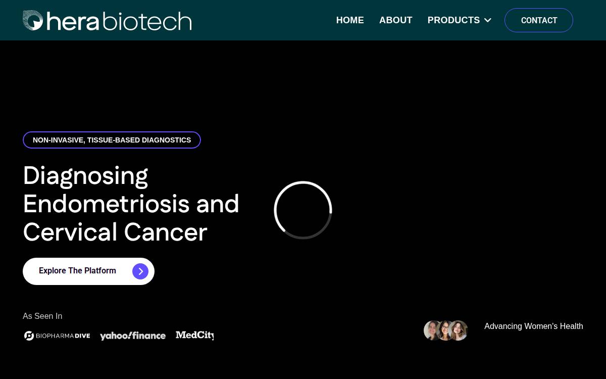 Hera Biotech website preview