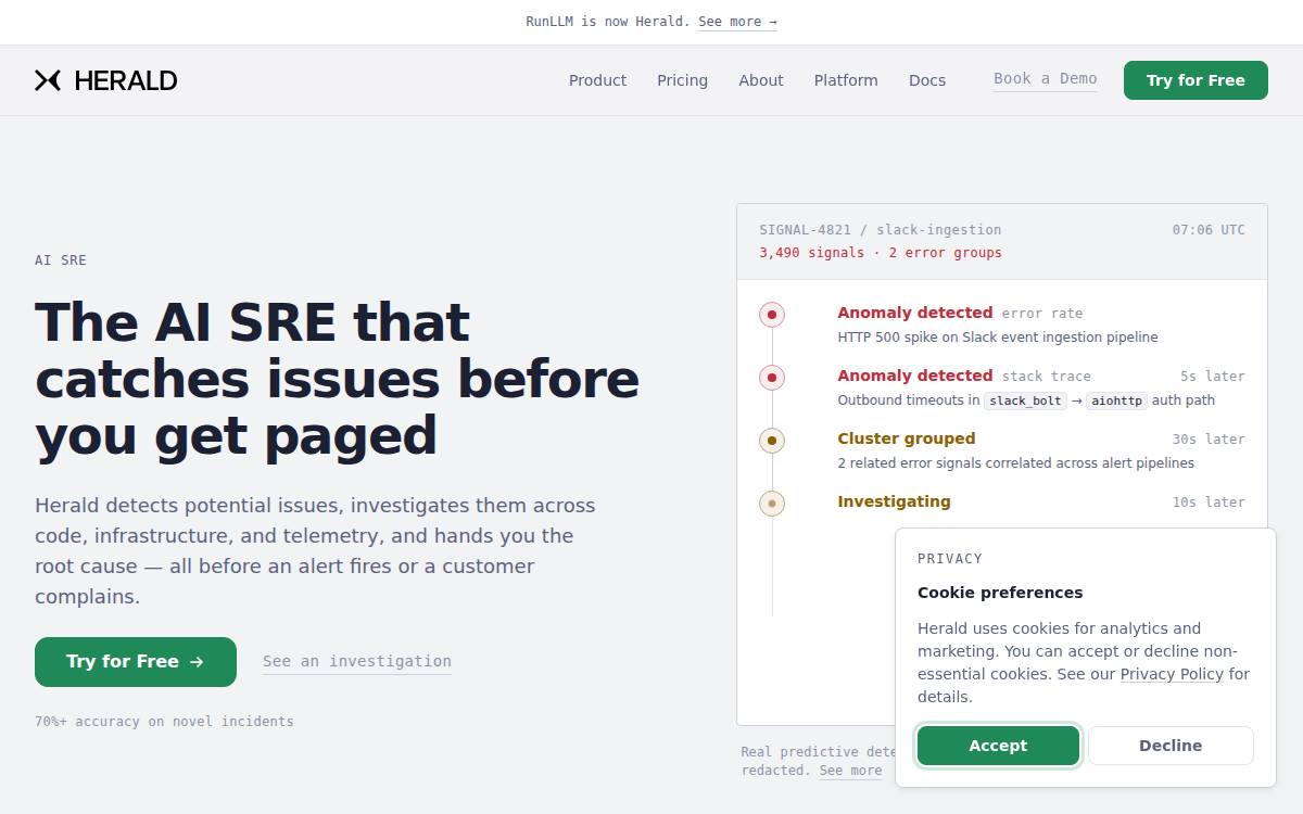 Herald website preview