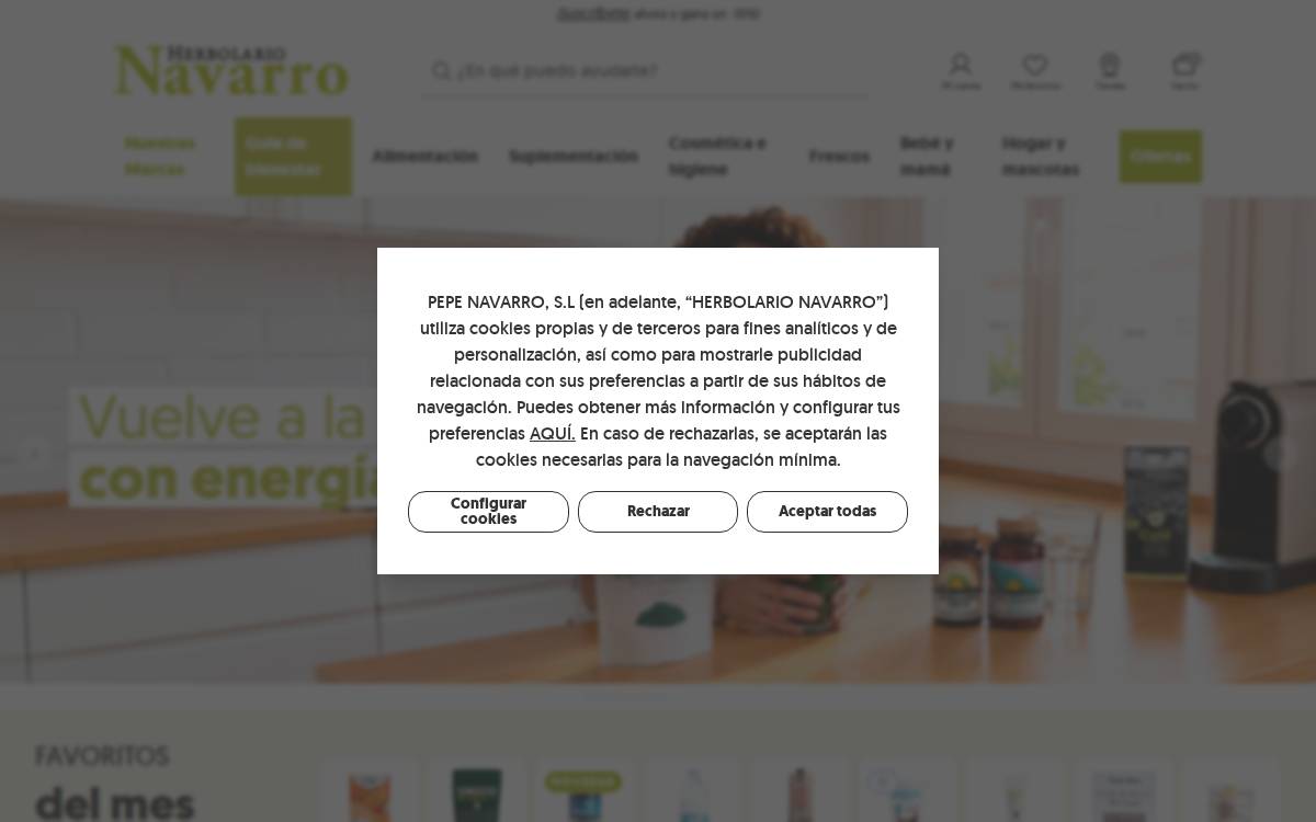Herbolario Navarro website preview