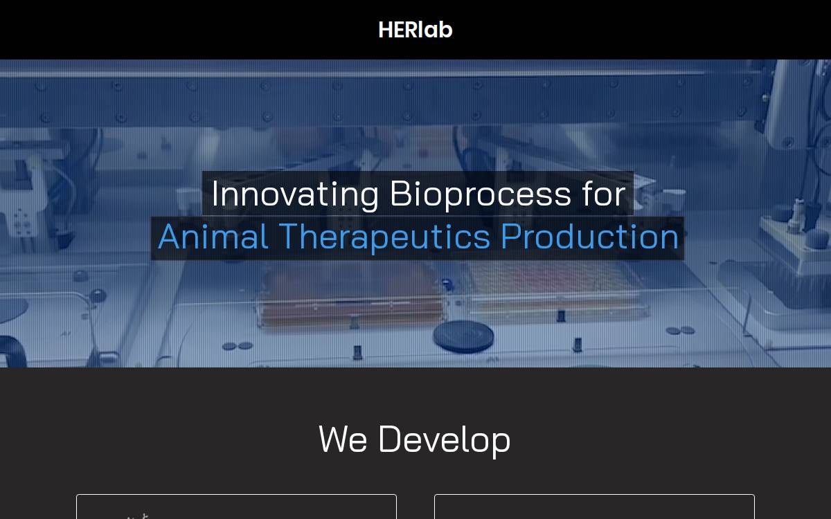 Herlab website preview
