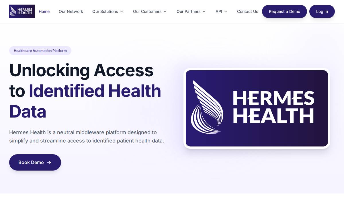 Hermeshealth website preview