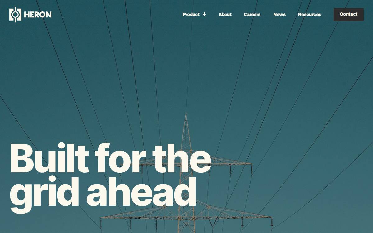 Heron Power website preview