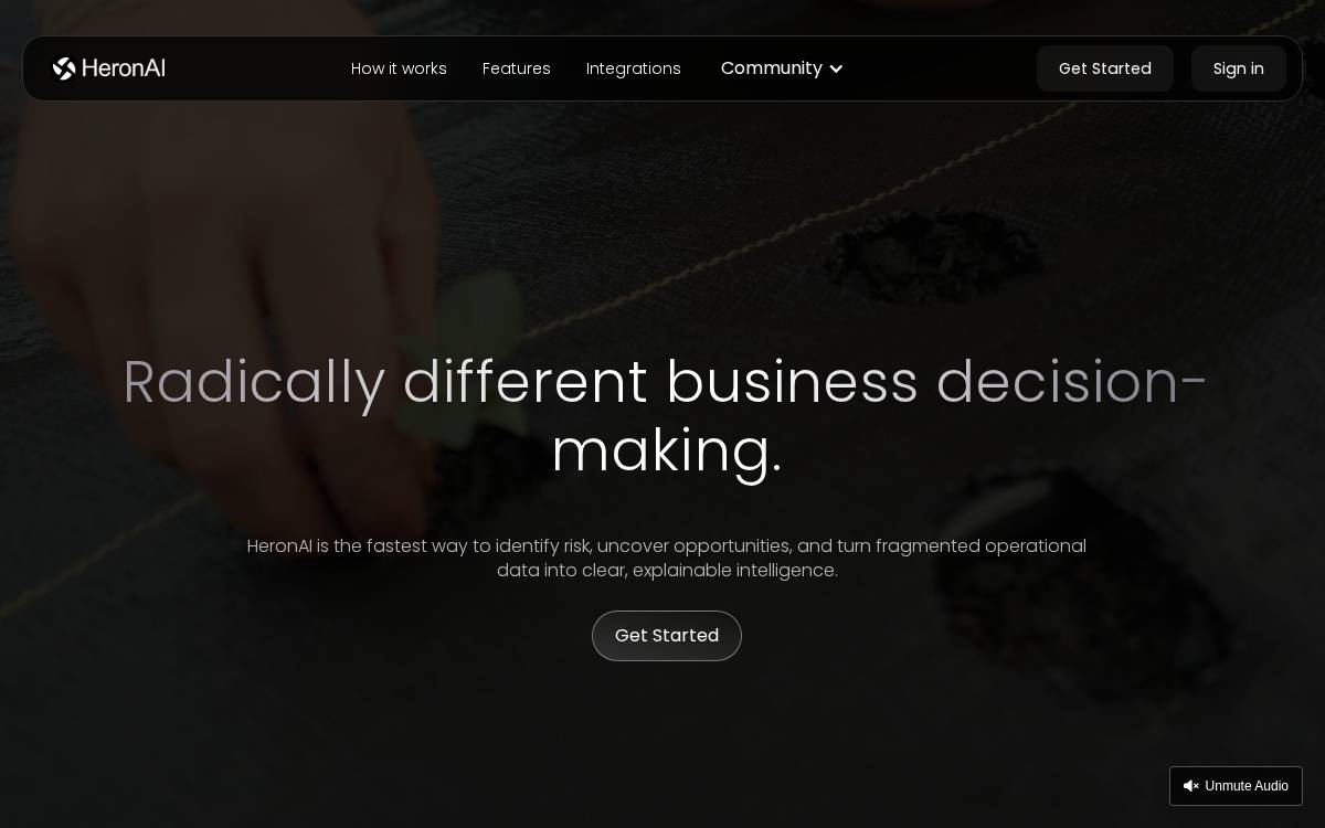 HeronAI website preview