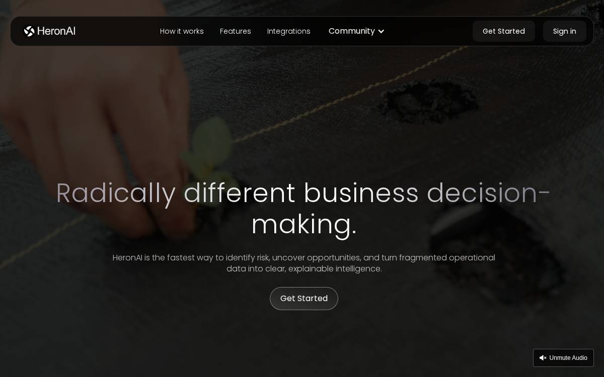 HeronAI website preview