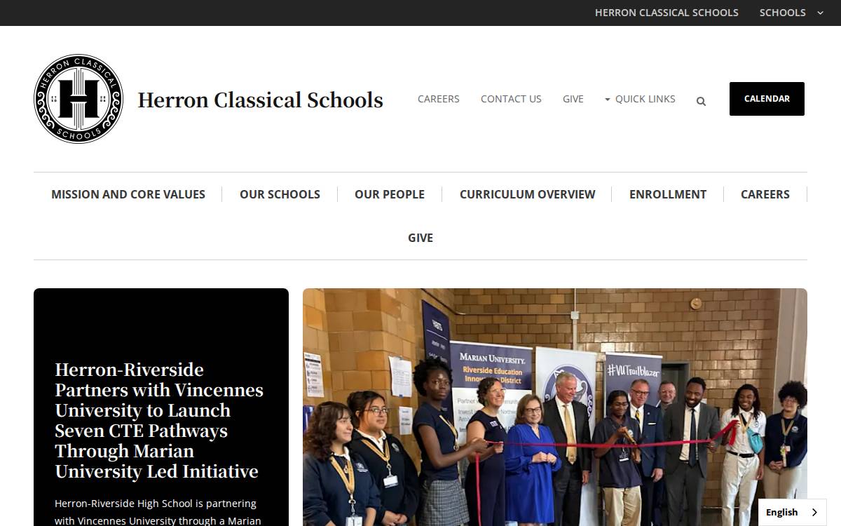Herronclassical website preview