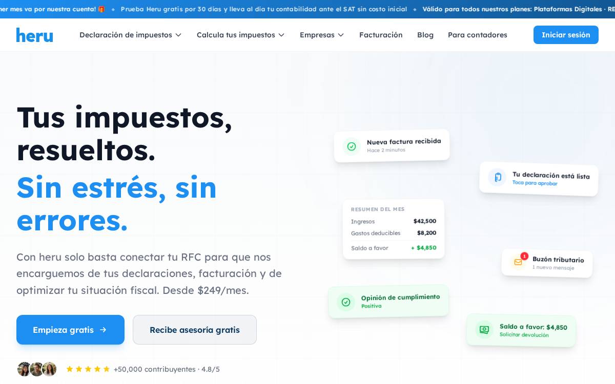 Heru website preview