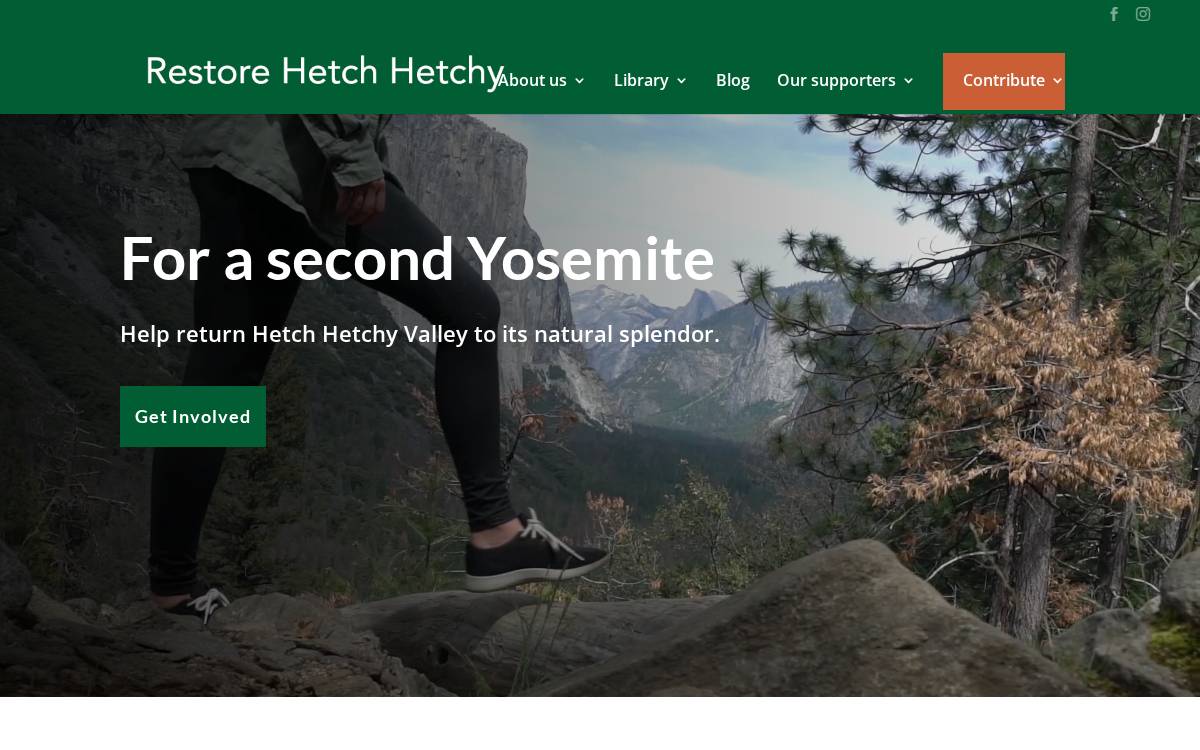 Hetch Hetchy website preview
