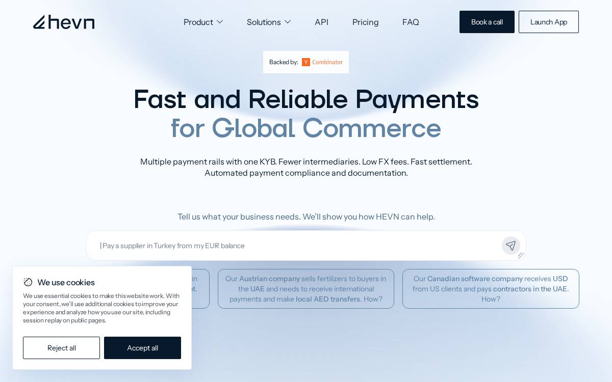 HEVN, inc website preview