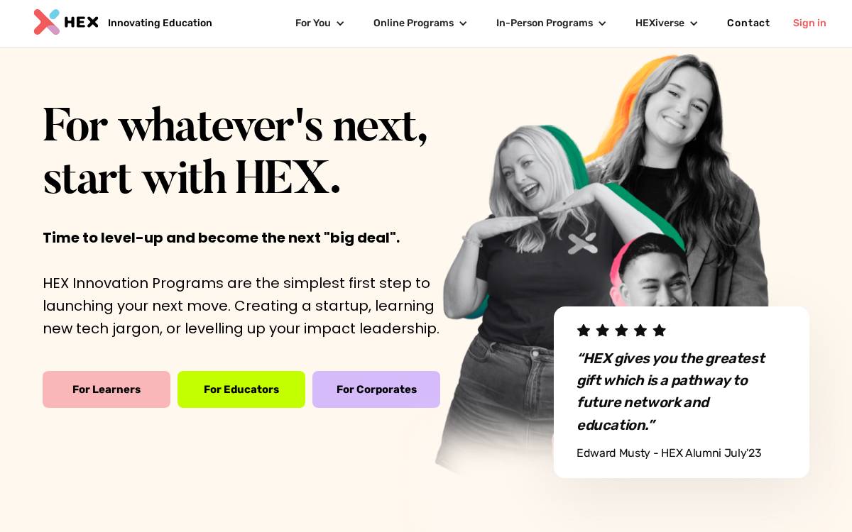 Hex website preview