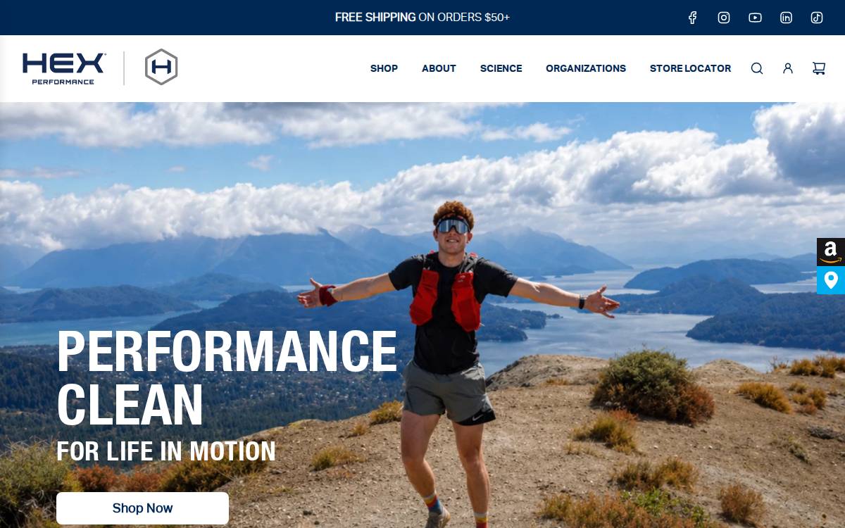 Hex Performance website preview