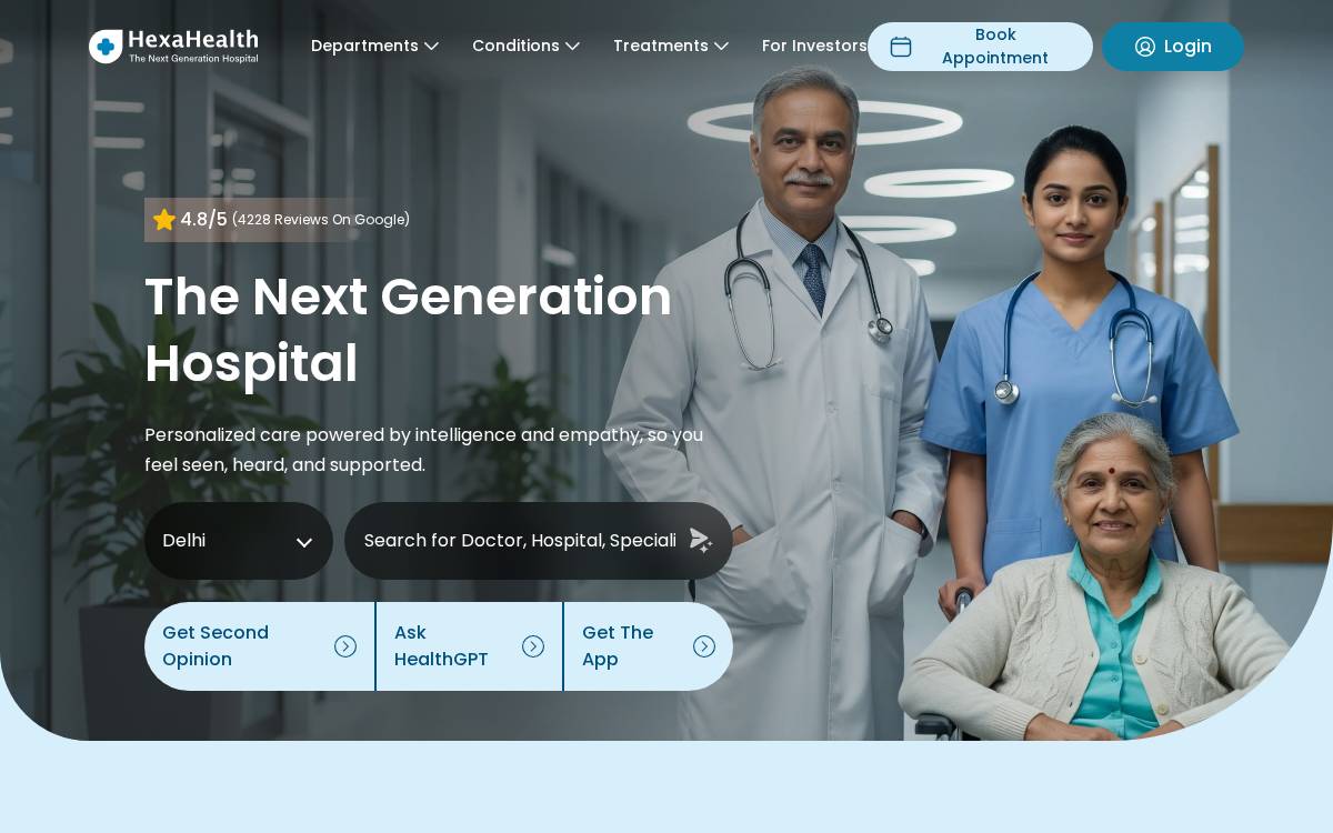 Hexahealth website preview