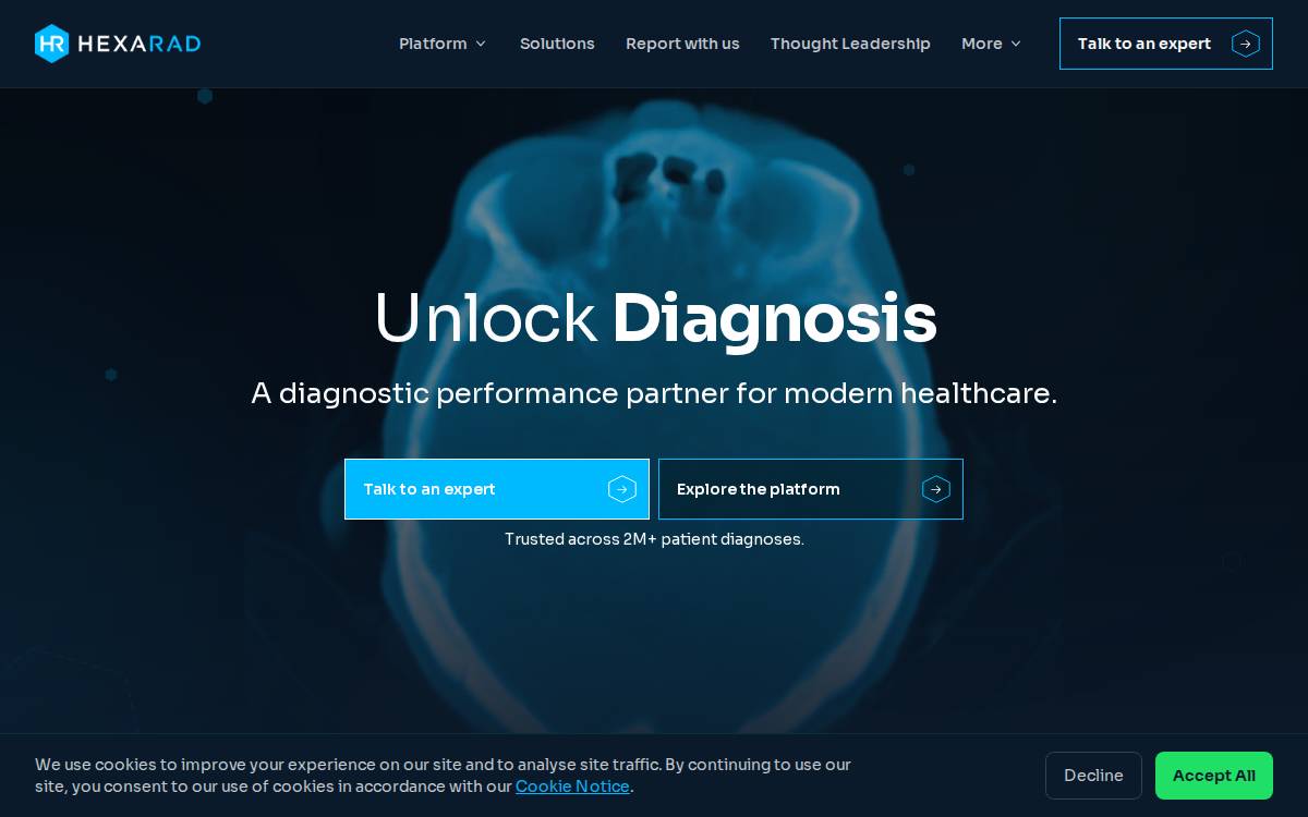 Hexarad website preview