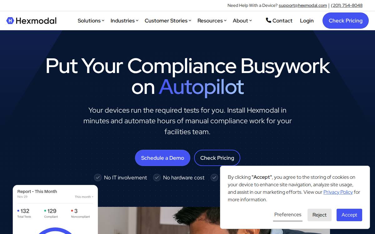 Hexmodal website preview