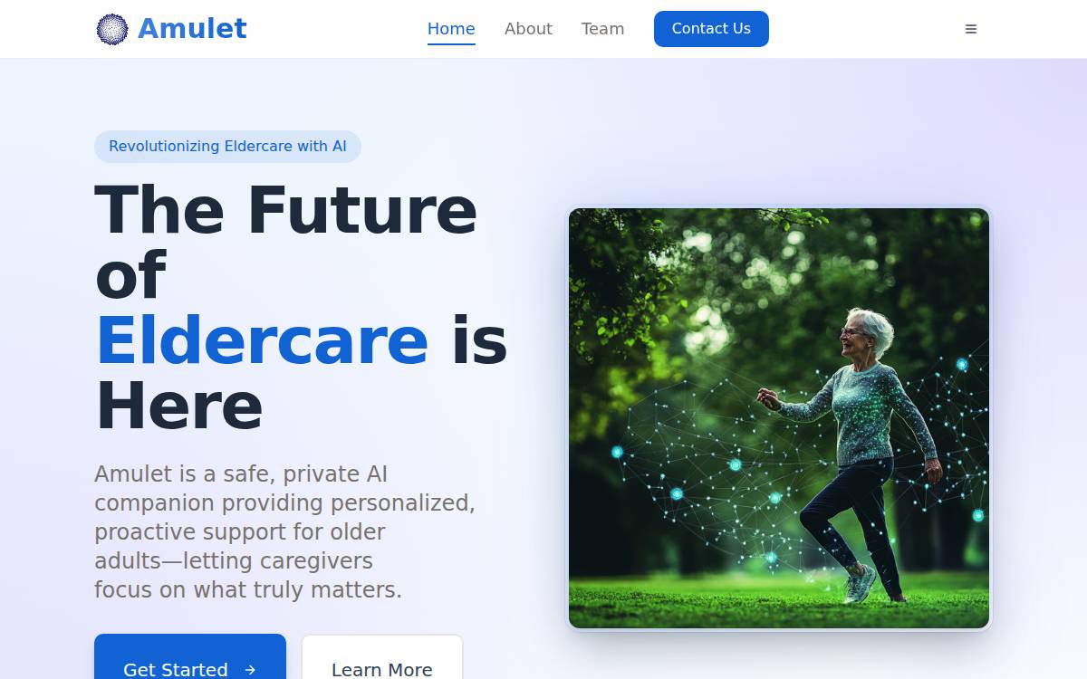 Heyamulet website preview