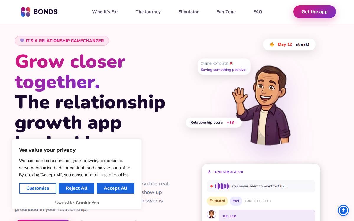 Heybonds website preview