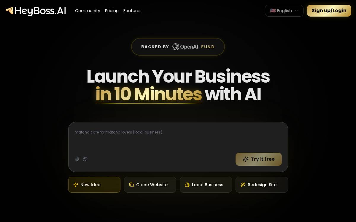 Heybossai website preview