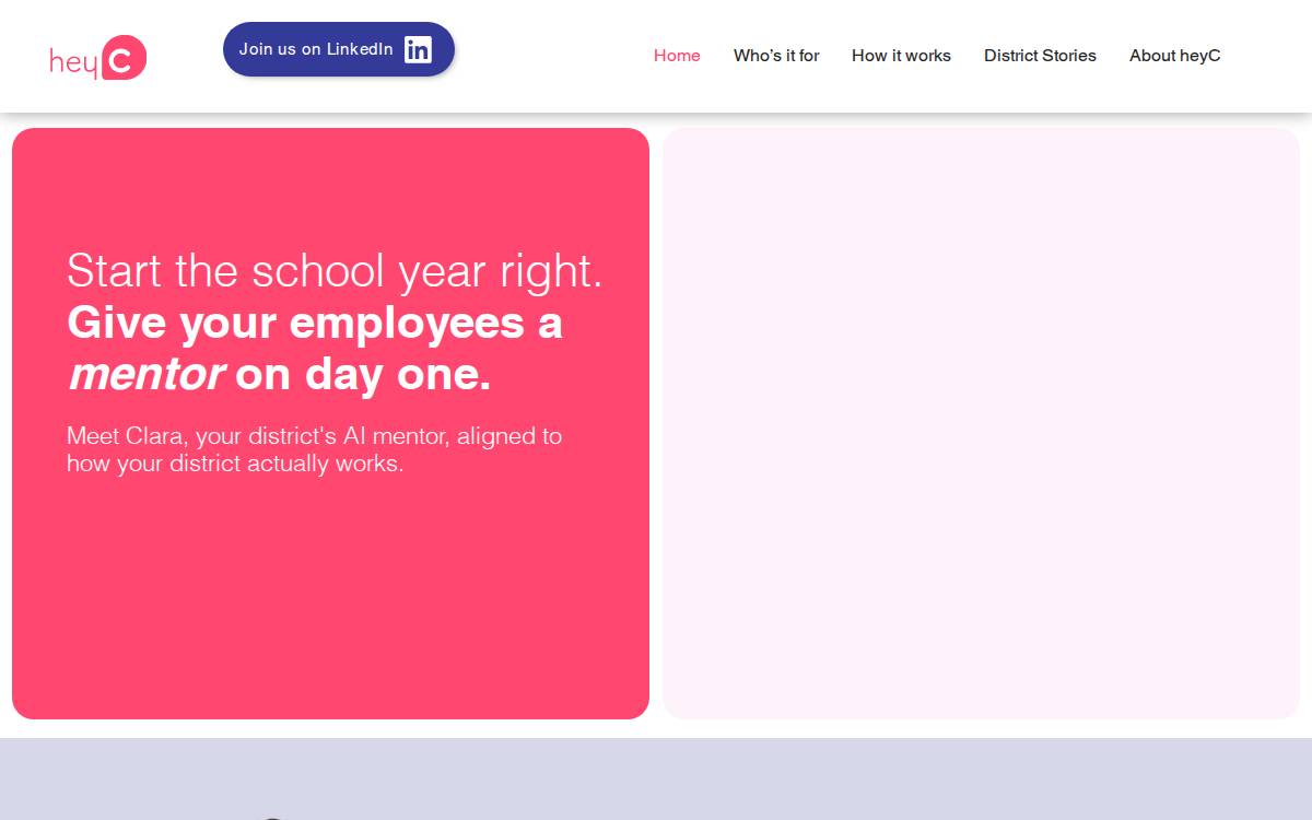 Heyc website preview