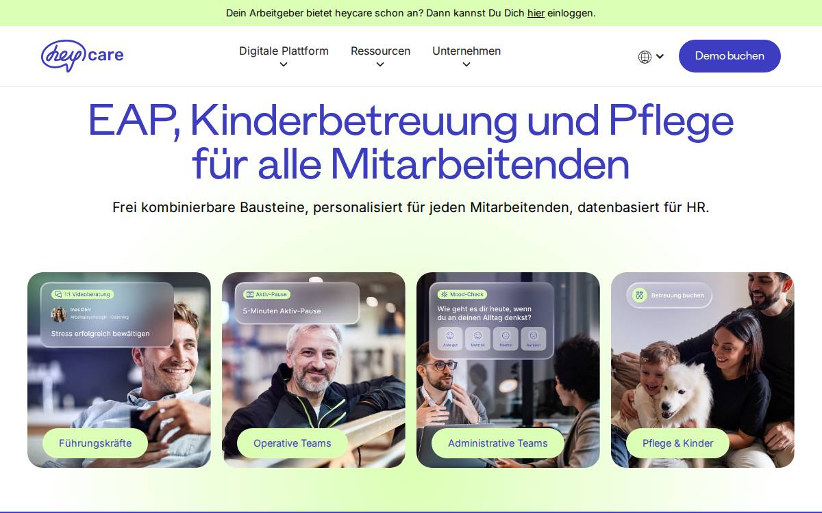 heycare website preview