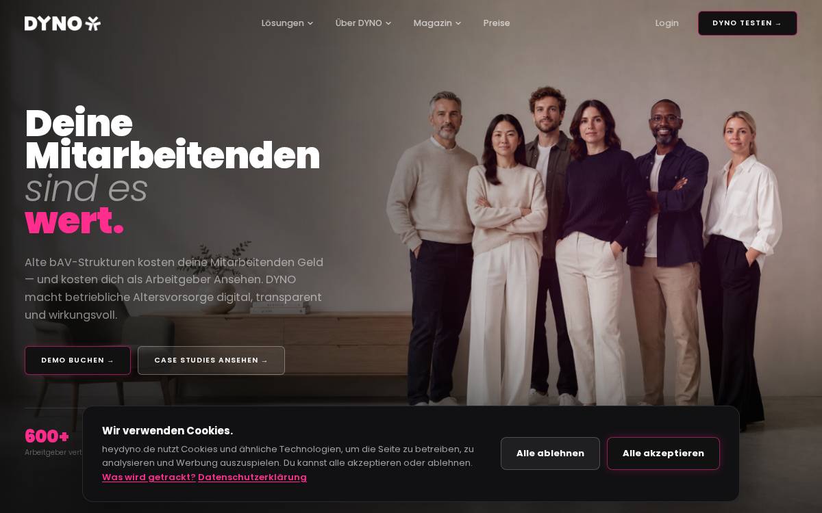 Heydyno website preview