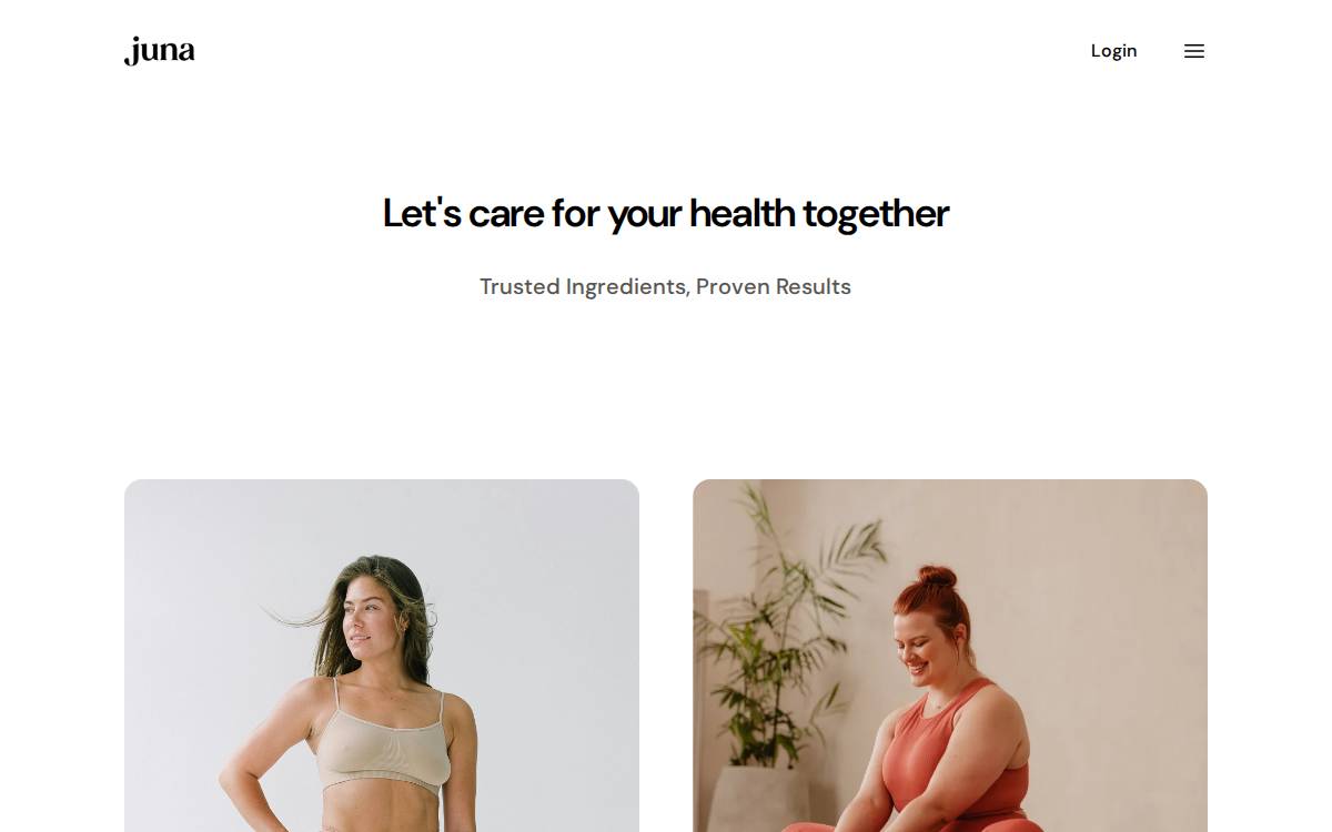 Heyjuna website preview