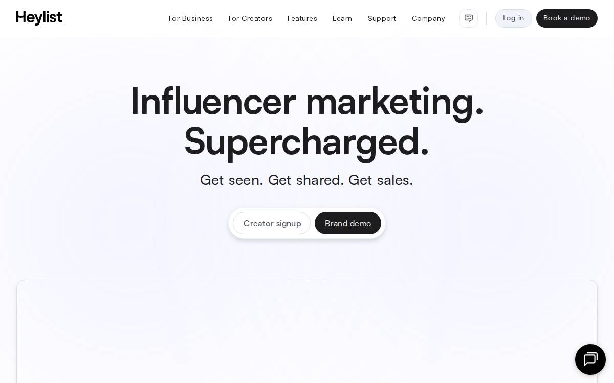 Heylist website preview