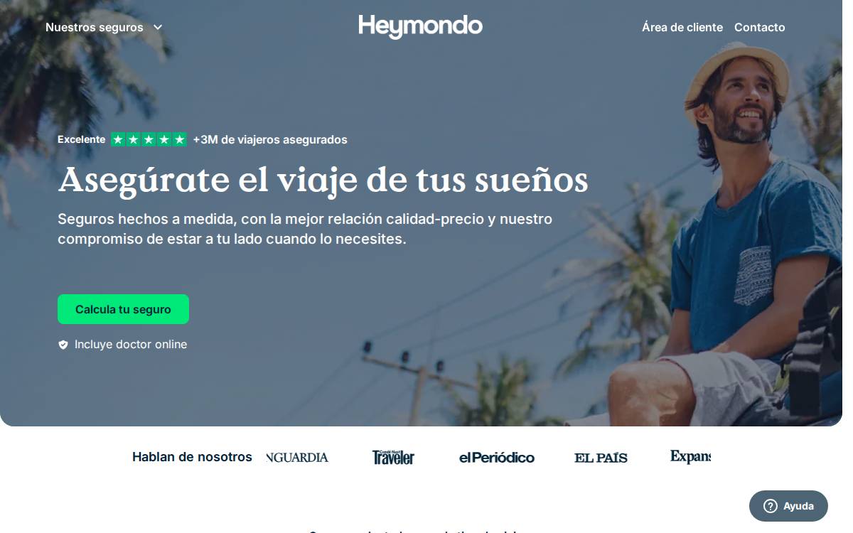 Heymondo website preview
