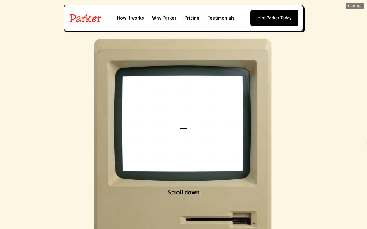 Heyparker website preview