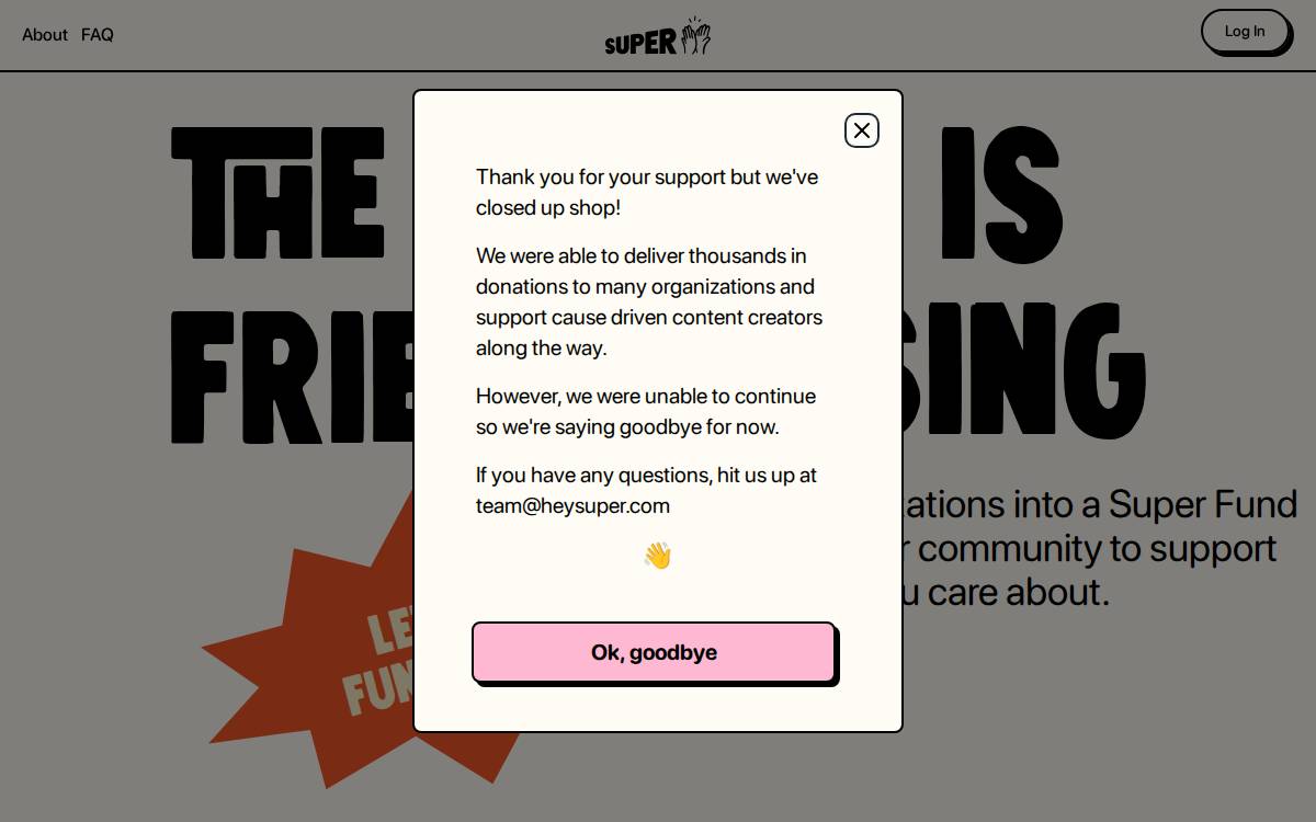 HeySuper website preview