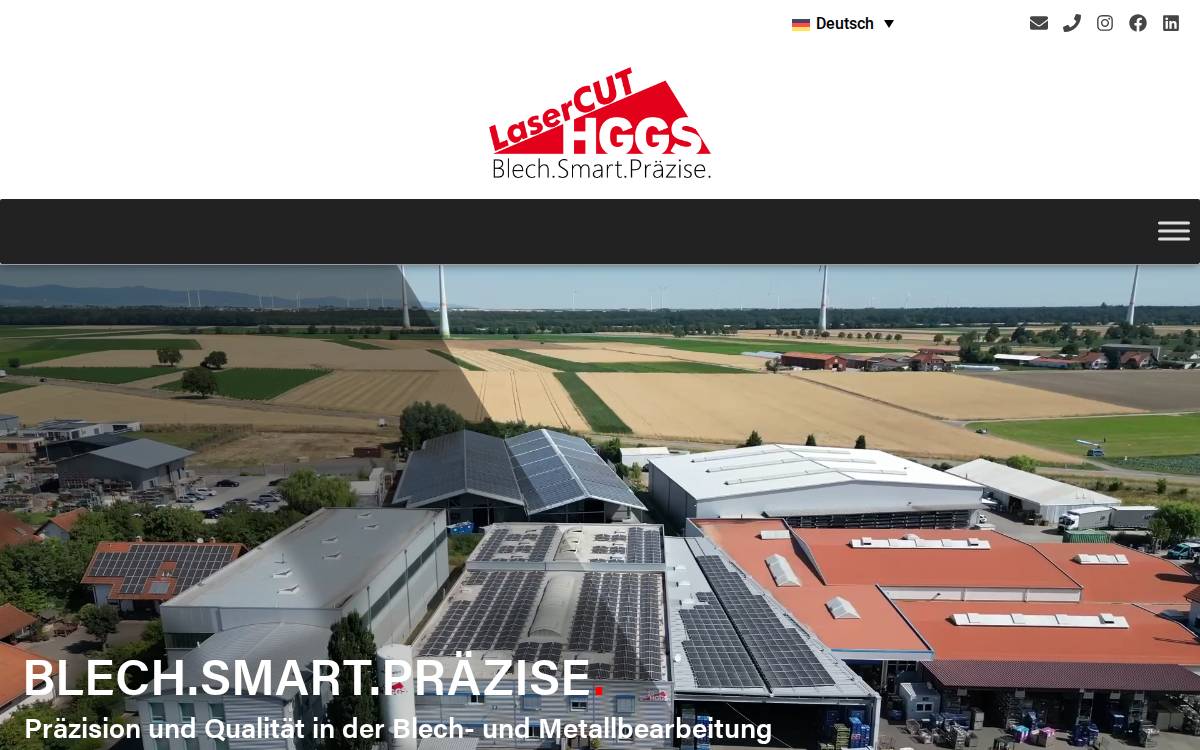 HGGS LASERCUT website preview