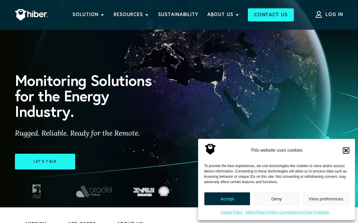 Hiber website preview