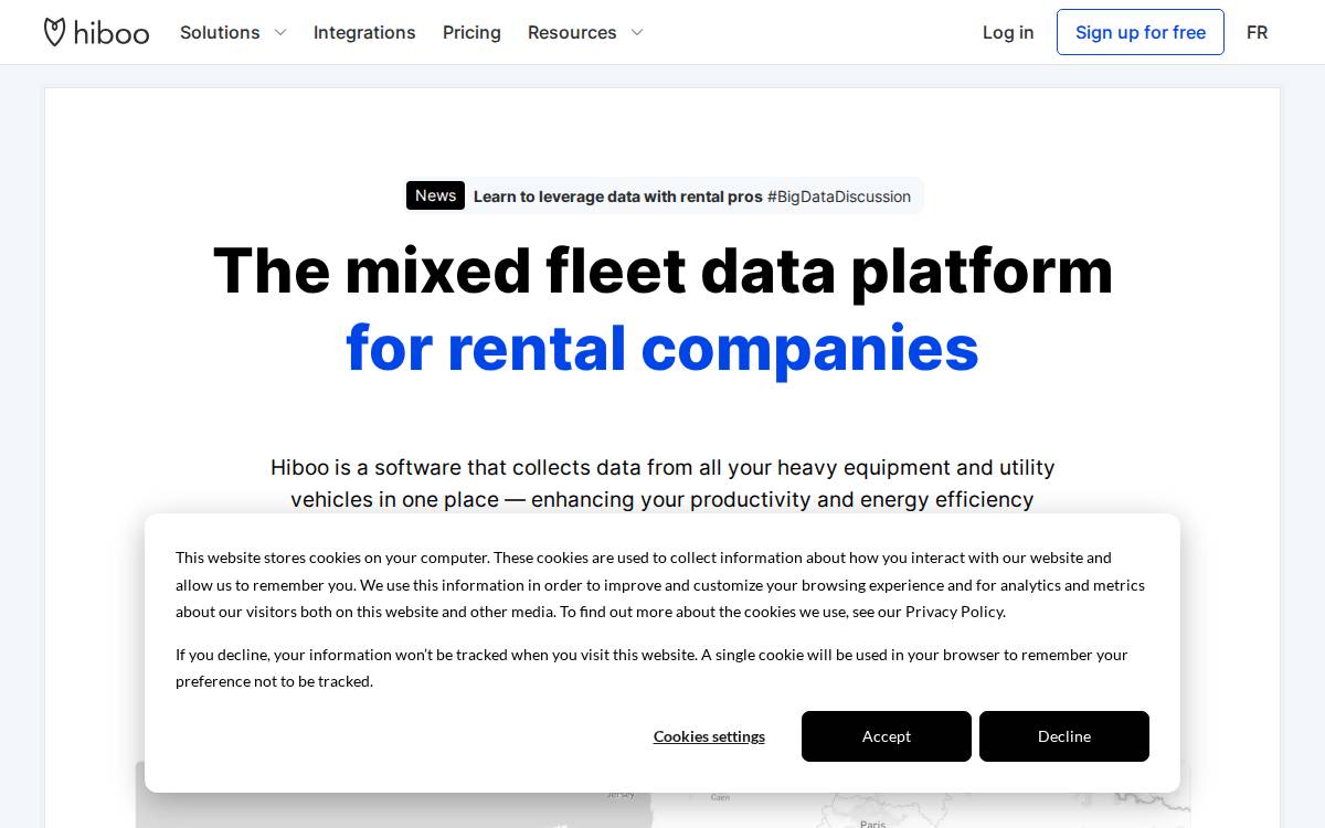 Hiboo website preview