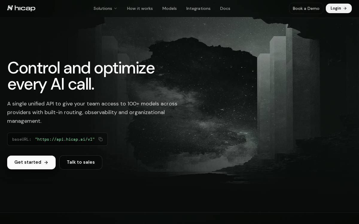 Hicap website preview