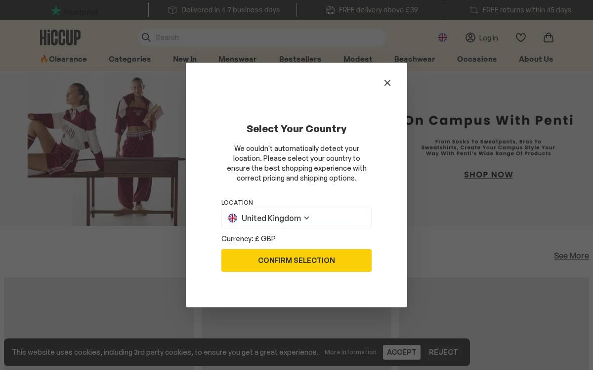 Hiccup website preview