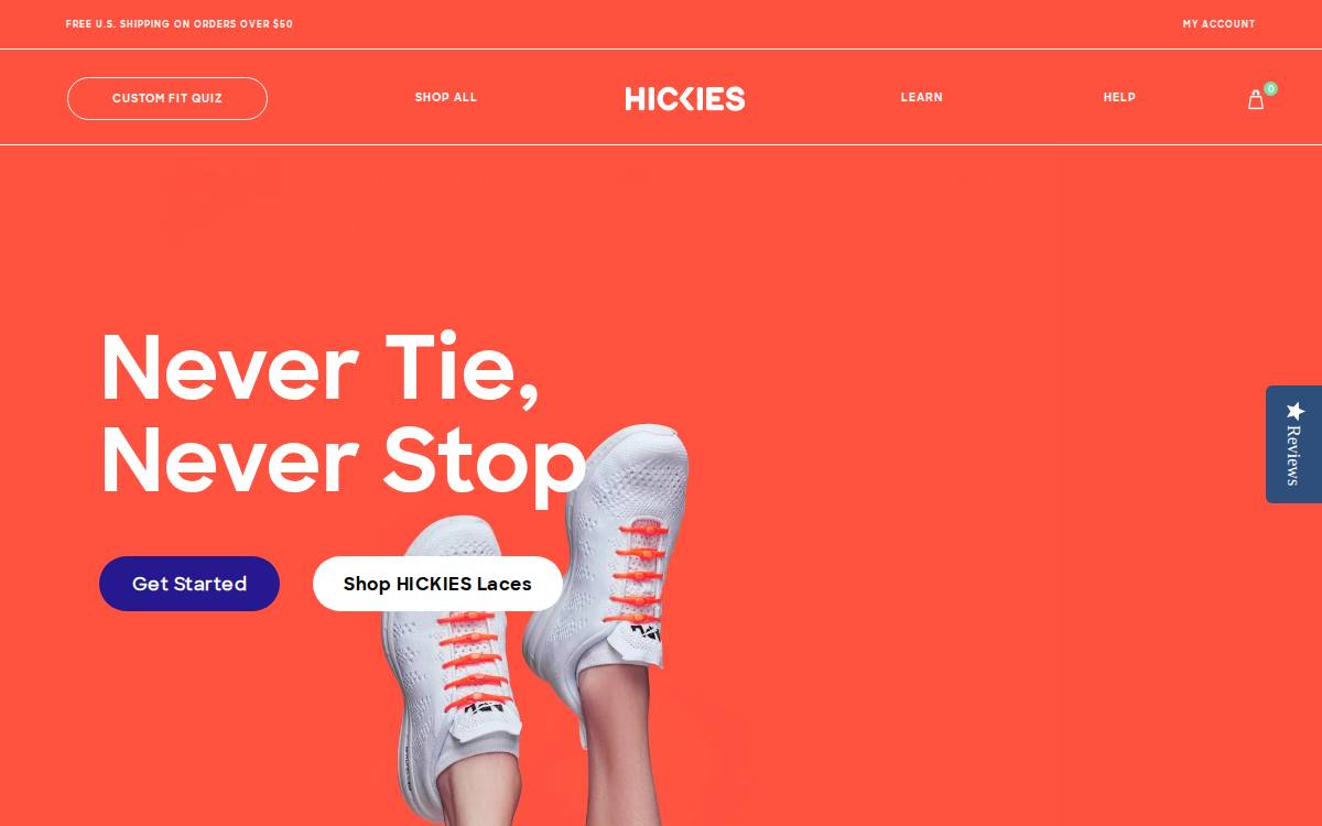 Hickies website preview
