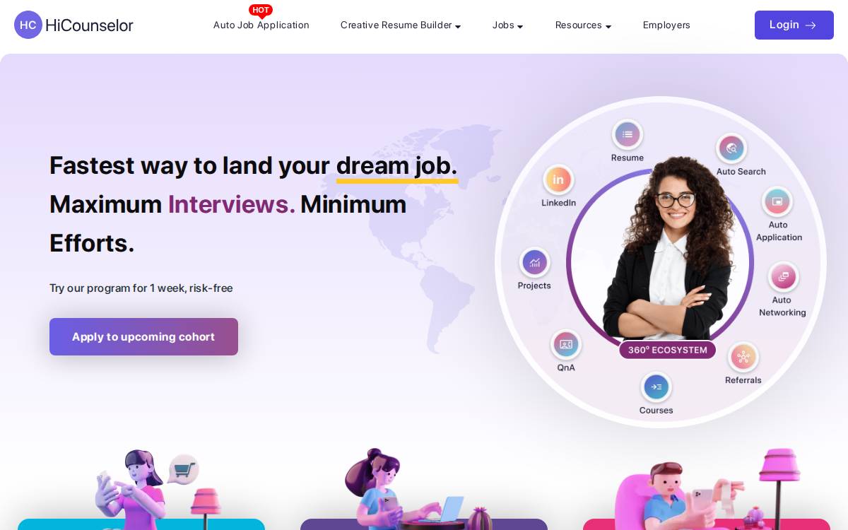 HiCounselor website preview