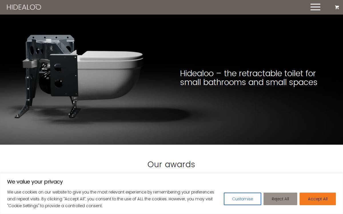 Hidealoo website preview