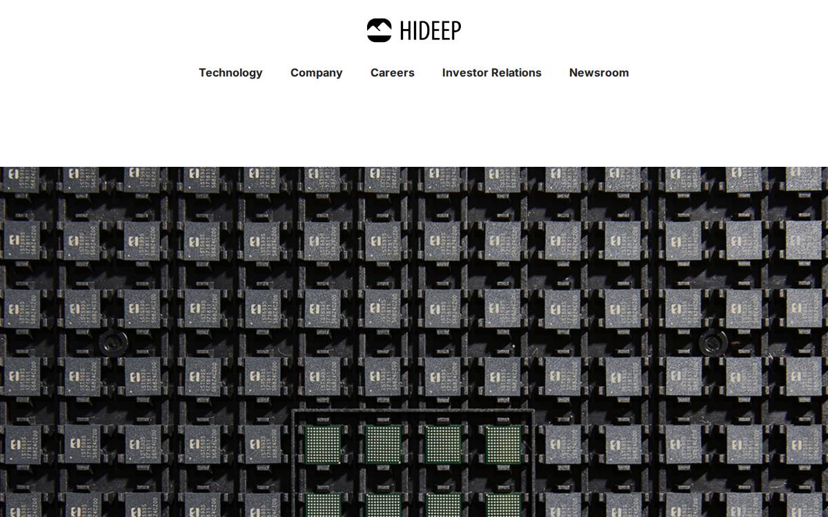 HiDeep website preview