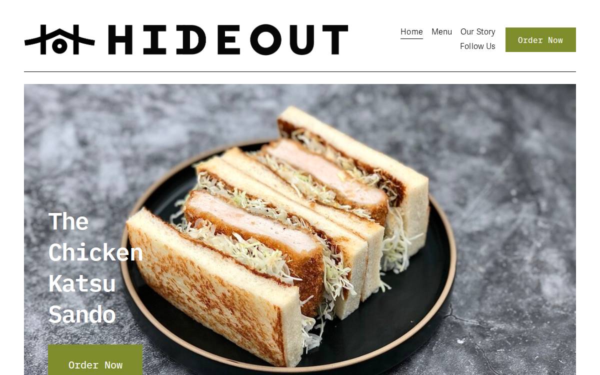 Hideout website preview