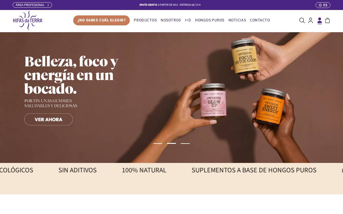 Hifasdaterra website preview