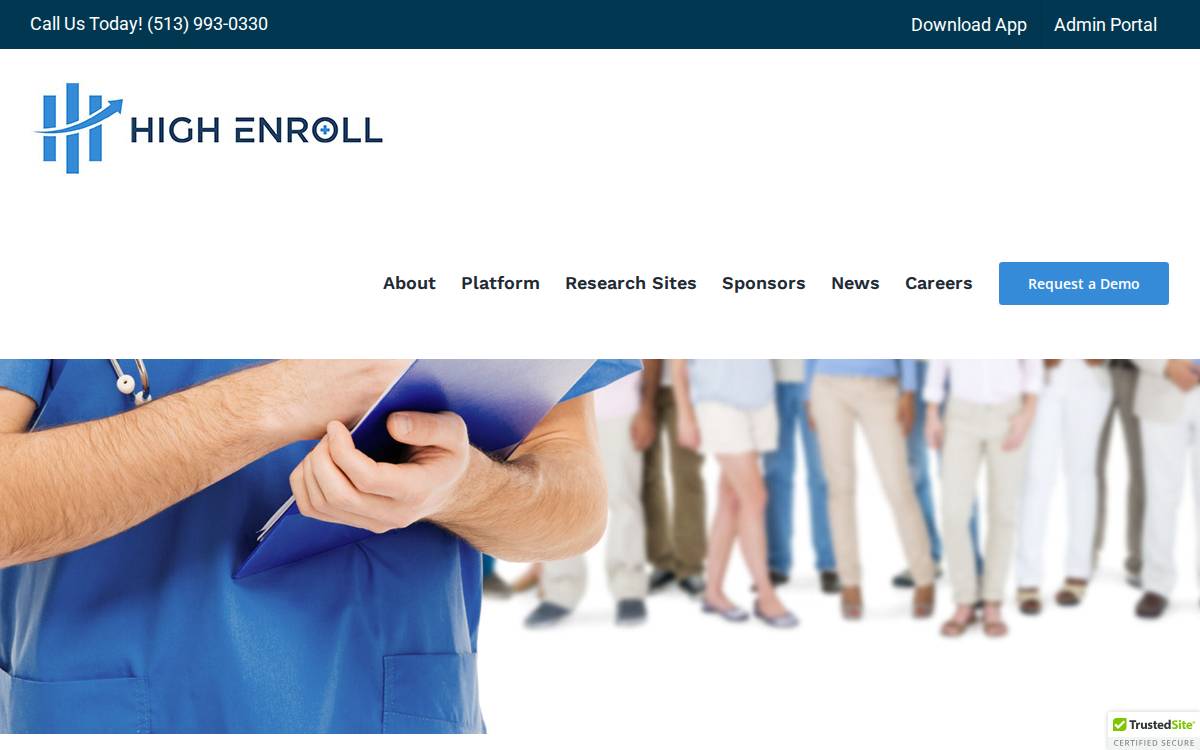 High Enroll website preview