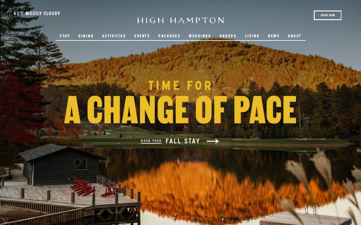 High Hampton website preview