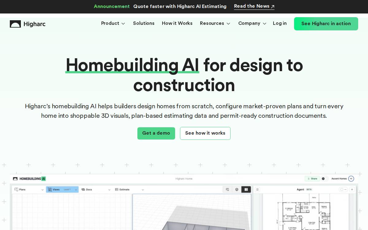 Higharc website preview