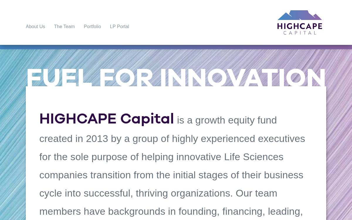 HighCape Capital website preview