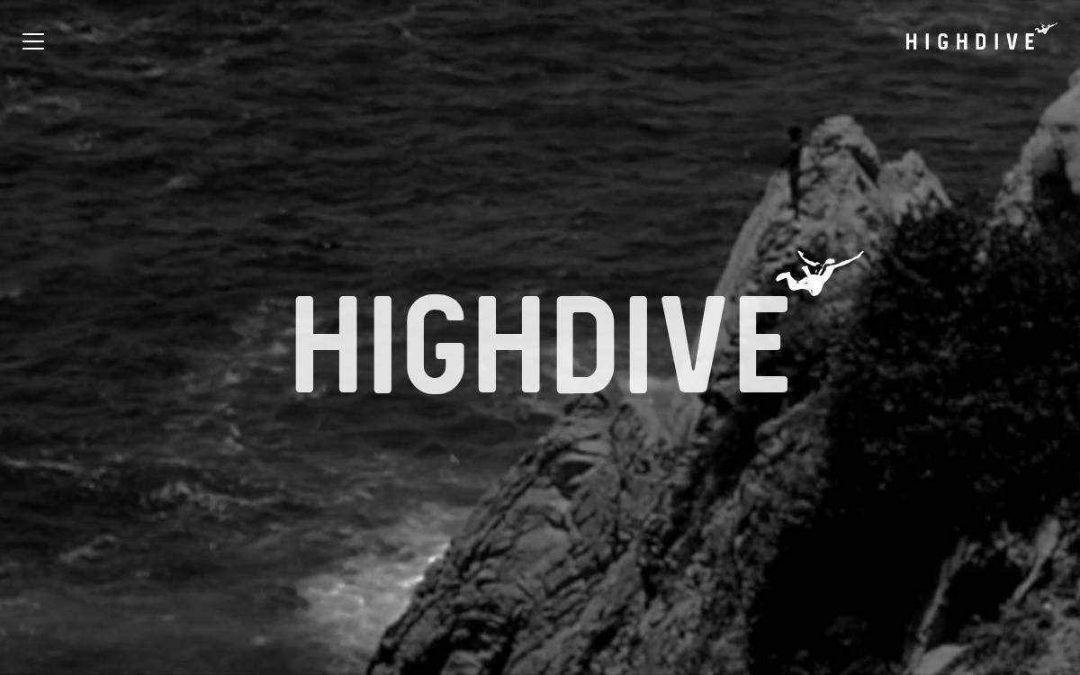 Highdive website preview