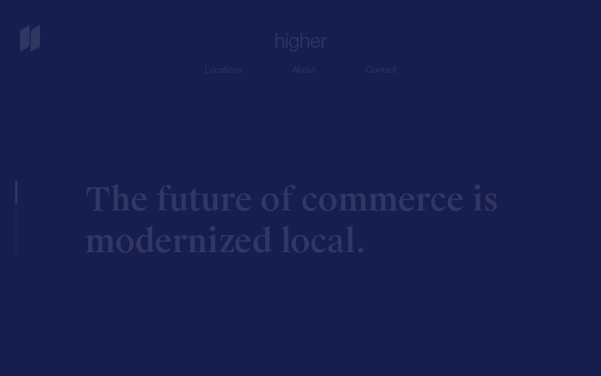 Higher Inc website preview