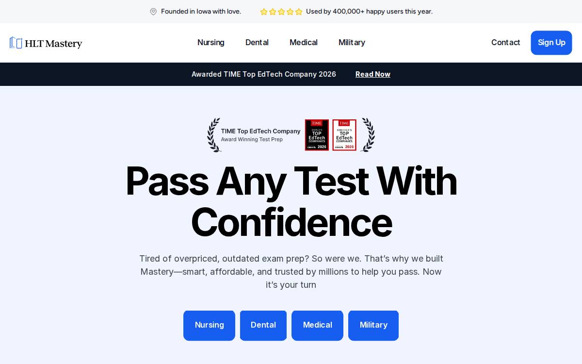 Higher Learning Technologies website preview