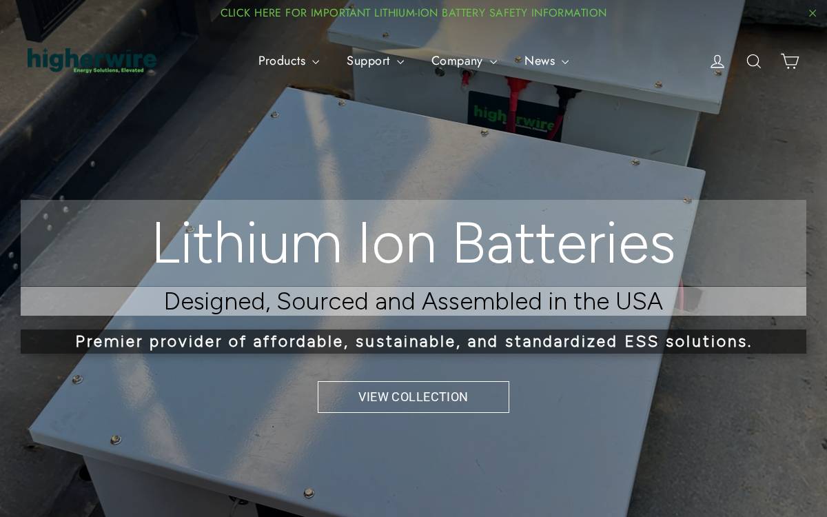 Higher Wire website preview