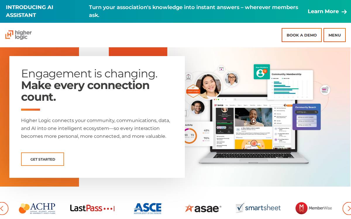 Higher Logic website preview